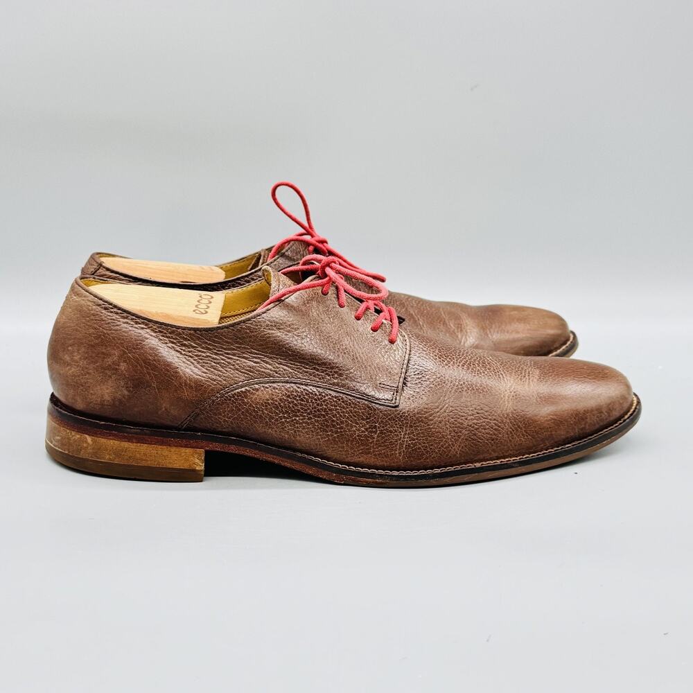 Cole Haan Brown Leather Oxford with Red Laces